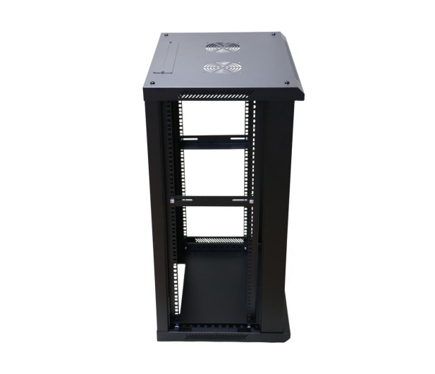 ExtraLink  Wisząca 19" 18U 600x600mm jednosekcyjna (czarna) - 1323203 - zdjęcie 3